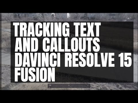 Tracking Text and Callouts - Davinci Resolve Fusion