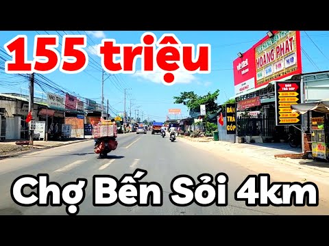 Đất 100% thổ cư đường nhựa giá 155 triệu sổ hồng riêng ở Hòa Hội Tây Ninh cách TPHCM 90km
