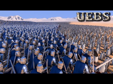 23000 Heavy Knights VS 30000 Penguins -  Ultimate Epic Battle Simulator 2   - UEBS 2