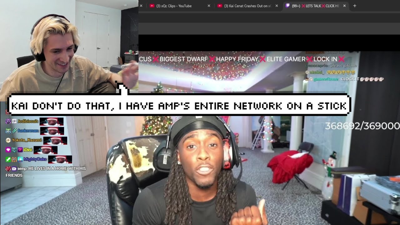 xQc Flexes on Kai Cenat & says he Has 