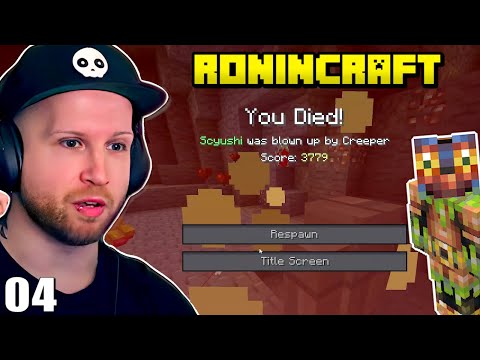 "OMG! Creeper ONE-SHOT me!?" | RoninCraft (SMP Minecraft) - Part 4
