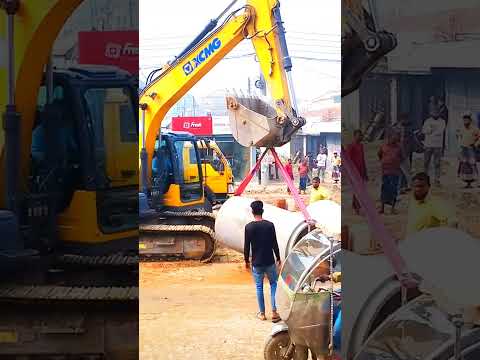 Beku Unload Big Pipe | Xcmg | বেকু গাড়ি #short #shorts #beku #youtubeshorts