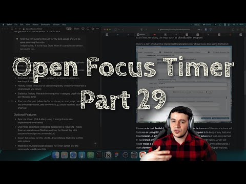 [iOS Dev] Open Focus Timer, pt. 29 | SwiftUI App Development thumbnail