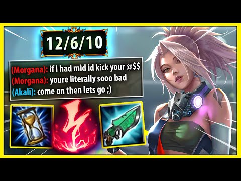 #1 AKALI WORLD THEIR BOT LANER THOUGHT HE COULD TAKE ME... HE WAS SO WRONG ;) - League of Legends