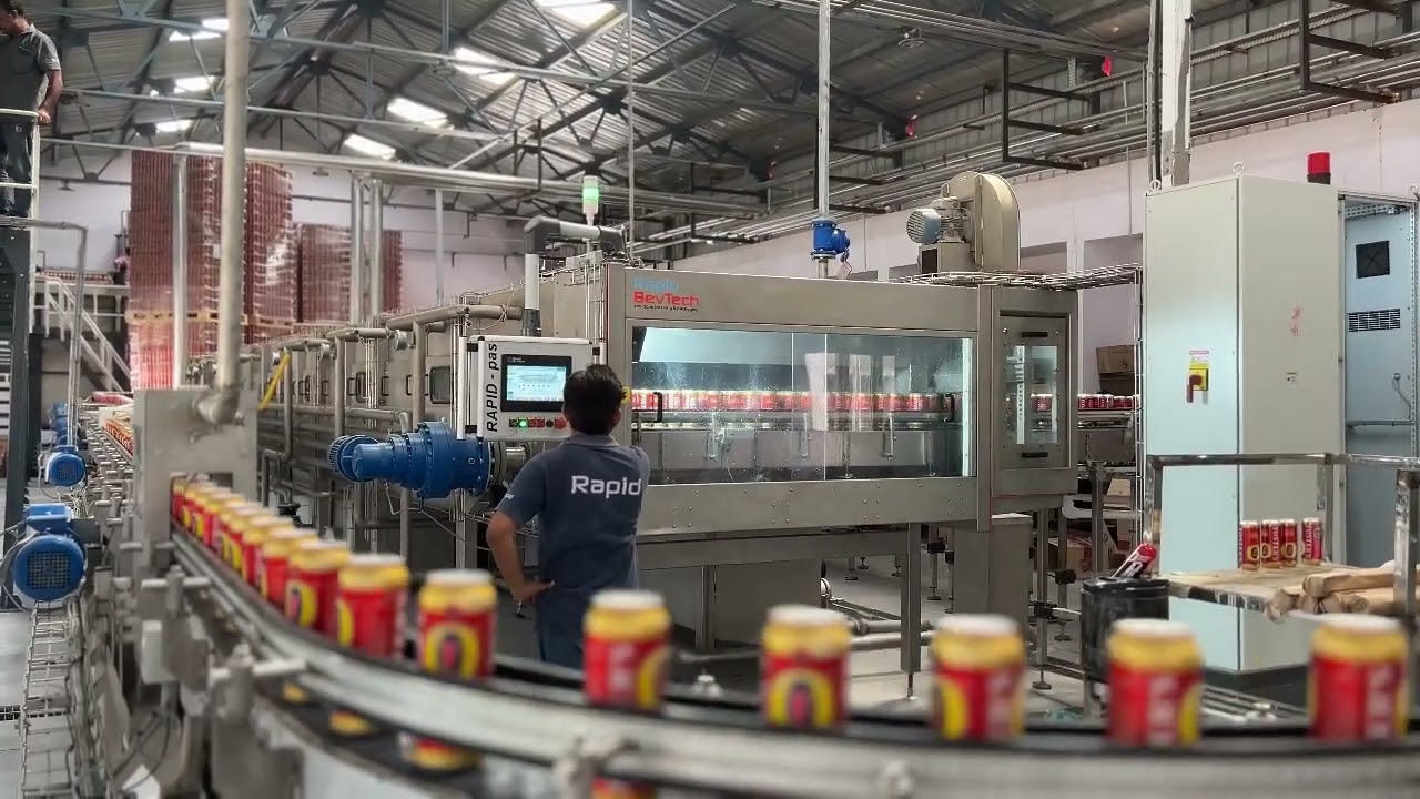 Línea de llenado y envasado de latas de cerveza en KALS Group: video del proyecto