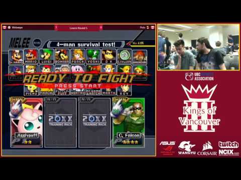 Webwipe vs. Polo - Melee LR5 - Kings of Vancouver III
