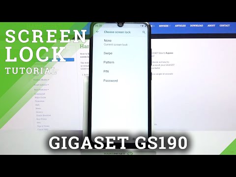 Change Lock Screen Method - GIGASET GS190 & Manage Security Settings
