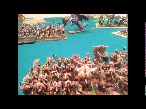 360 Beastmen vs Warriors of Chaos warhammer fantasy battle report