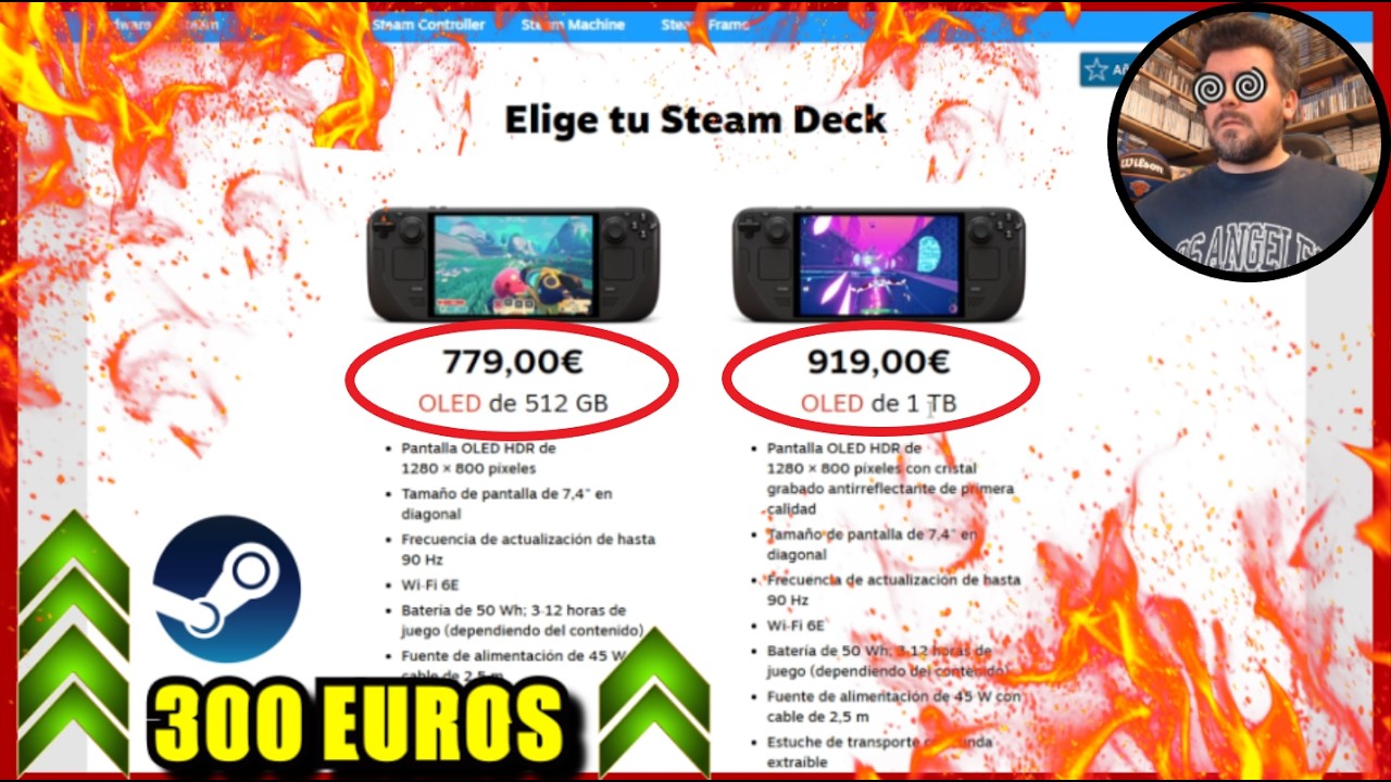 STEAM DECK sube de precio... 300 EUROS!!!! 😱💥