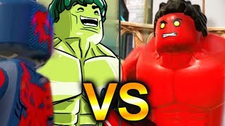 LEGO Marvel Superheroes 2 - SAKAAR 100% - Hulk & Spider-Man 2099 vs Red Hulk Battle