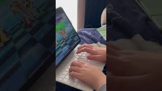 【YouTubeはじめました】10歳のタイピング練習！（1分間に550字）