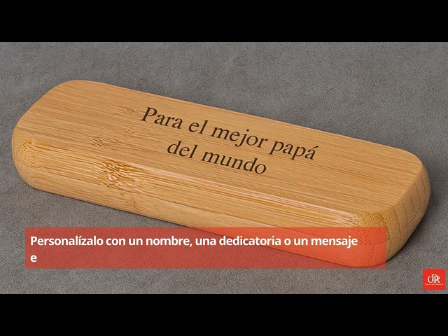 Vídeo relacionado con Bolígrafo ecológico de bambú personalizado + caja de regalo | Diseñe un regalo realmente único | Grabado con láser