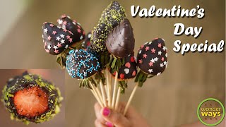 VALENTINE'S DAY special Gift |Valentine Day Chocolate Covered Strawberries |Valentine's Day Recipes