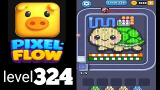 Pixelflow level 324 very hard Guide Walkthrough Solution