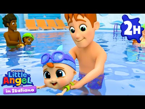 Lezioni Di Nuoto per Bambini | Little Angel Italiano | Cartoni Animati con Gianni Piccino