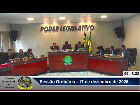 Sessão Legislativa Câmara Municipal de Jandaia - Goiás