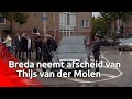 Enkele honderden mensen nemen afscheid van zanger Thijs van der Molen