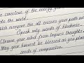 How To Write Straight And Italic Writing With Ball Pen Calligraphy Mantra