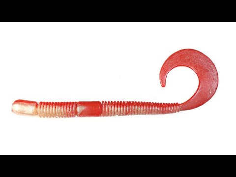 Силиконовый червь FOX 10см Crawler #043 (red perlamutr) (съедобный, 6шт) - фото 1 - id-p1118152003