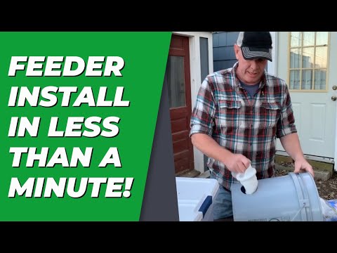 , title : 'Easy chicken feeder install in less than 1 minute.'