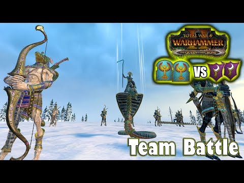ProfPwn's Punishers (2v2) Tomb Kings vs Dark Elves - Total War: Warhammer II Battlecast #122
