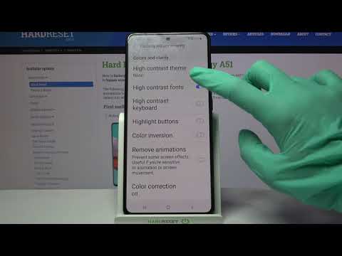 How to Turn On High Contrast Text on SAMSUNG Galaxy A10 – Display Settings