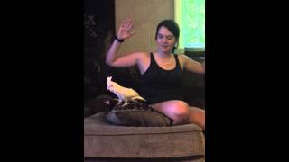 Zoe Girl is getting her grove on to Caleb Johnson&#39;s &quot;As Long as you Love Me&quot;.  She loves to dance!