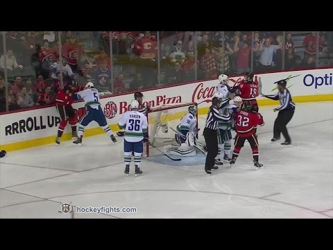 Luca Sbisa vs Joe Colborne