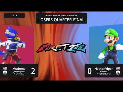 Mudomo (Falco) vs NathanViper (Zero Suit Samus, Kazuya, Luigi) -  Losers QF  - Fire & Ice #26