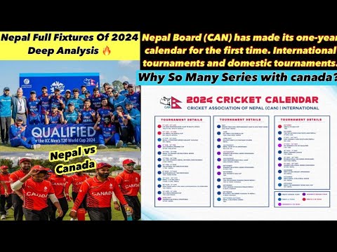 Nepal Annual Cricket Fixtures All Upcoming Matches In 2024 Deep Analysis 🔥