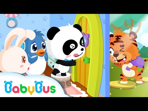 엄마가 들려주고 싶은 안전교육동화|모르는 사람에게 문열어주면 안돼!베이비버스 어린이 안전교육동영상|이미지