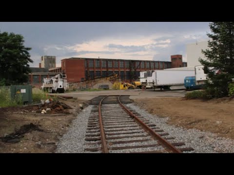 Train on once abandoned railroad siding  - New Bedford, MA - 11/17/2022
