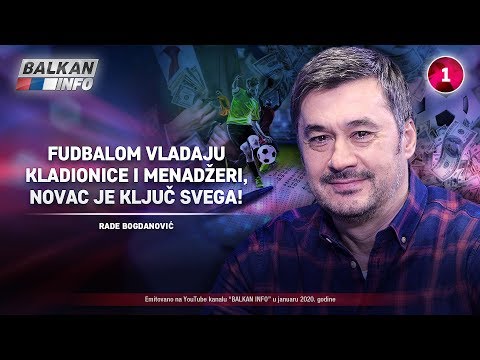 INTERVJU: Rade Bogdanović - Fudbalom vladaju kladionice i menadžeri, novac je ključ! (8.1.2020)