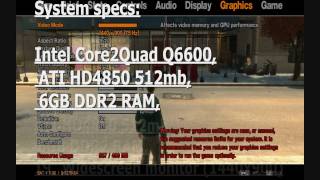 preview picture of video 'GTA IV Maxxing out on Core 2 Quad Q6600 & Club3D ATI Radeon HD4850 Special cooler edition'