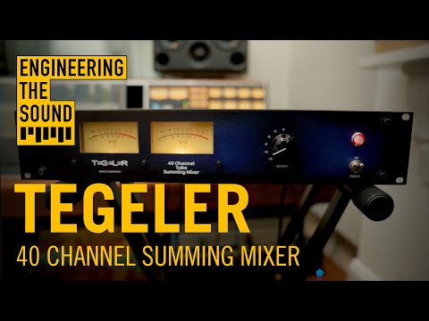 TEGELER TEG-TSM Professional Rackmount 40 Channel Studio Tube Summing Mixer image 3