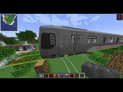 Minecraft  Transit Railway MTR   1 18 2   Singleplayer (far line)