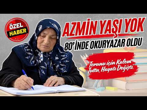 80 yaşında okuma yazma öğrendi