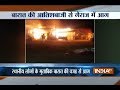 Major fire at a garage in Allahabad