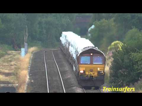 DB Class 66 No. 66125 on 6E33 Arpley Sdgs - Doncaster Europort @ Denton Junction on 03.08.15 - HD