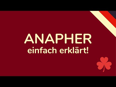ANAPHER - schnell & einfach erklärt (rhetorische Mittel animiert) 🇩🇪