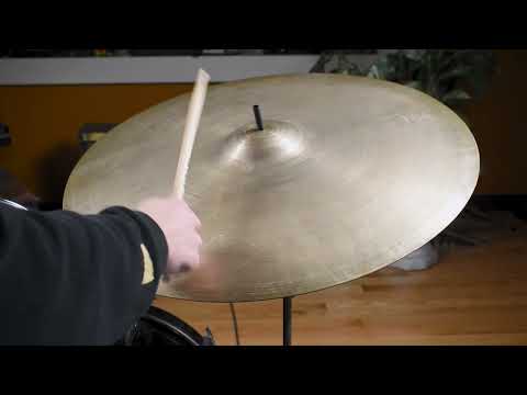 26" Zildjian A 1950s Large Stamp Light Ride Cymbal 4130g *Video Demo* image 8