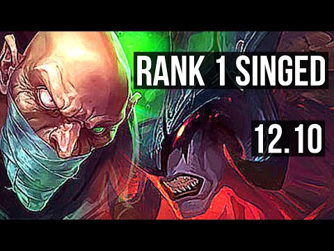 SINGED vs AATROX (TOP) | Rank 1 Singed, 2/1/11 | JP Grandmaster | 12.10
