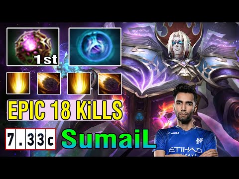 Crazy Game Sumail New Mid Hero [Invoker] First Item Octarine Core Deleted Ember Mid Dota2 7.33C
