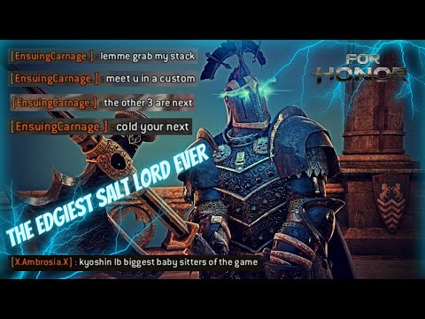 [ For Honor ] Cringe Salty Edge Lord LOSES HIS MIND CAUSE HE CAN'T WIN