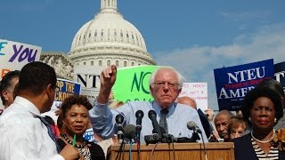 Bernie Sanders - The Only White Guy to Show Up...
