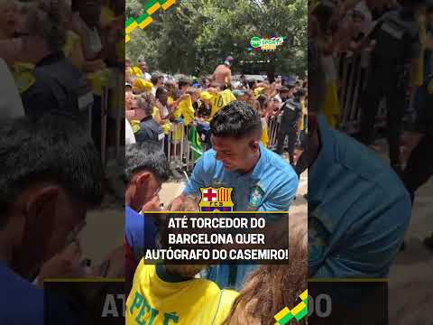 ATÉ TORCEDOR DO BARCELONA TÁ TIETANDO O CASEMIRO! #shorts