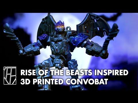 Transformers 3D Printed 'ROTB' Optimus Primal/ Convobat Video Showcase