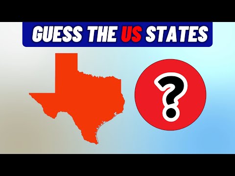 Guess the US States by Map Outline 🌎 Geography QUIZ