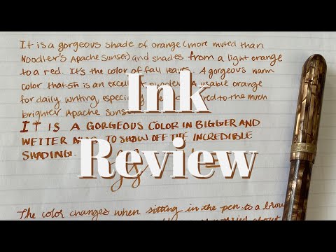 Diamine Autumn Oak Fountain Pen Ink | writingonsunshine