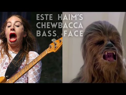 Este Haim's Chewbacca Bass Face
